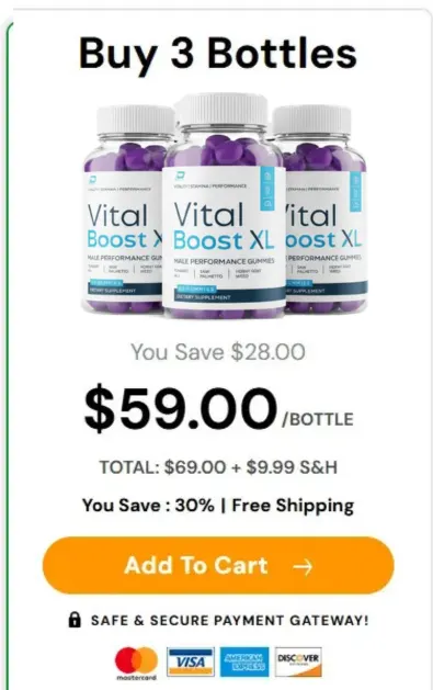 Buy VitalBoostXL 3 Bottle